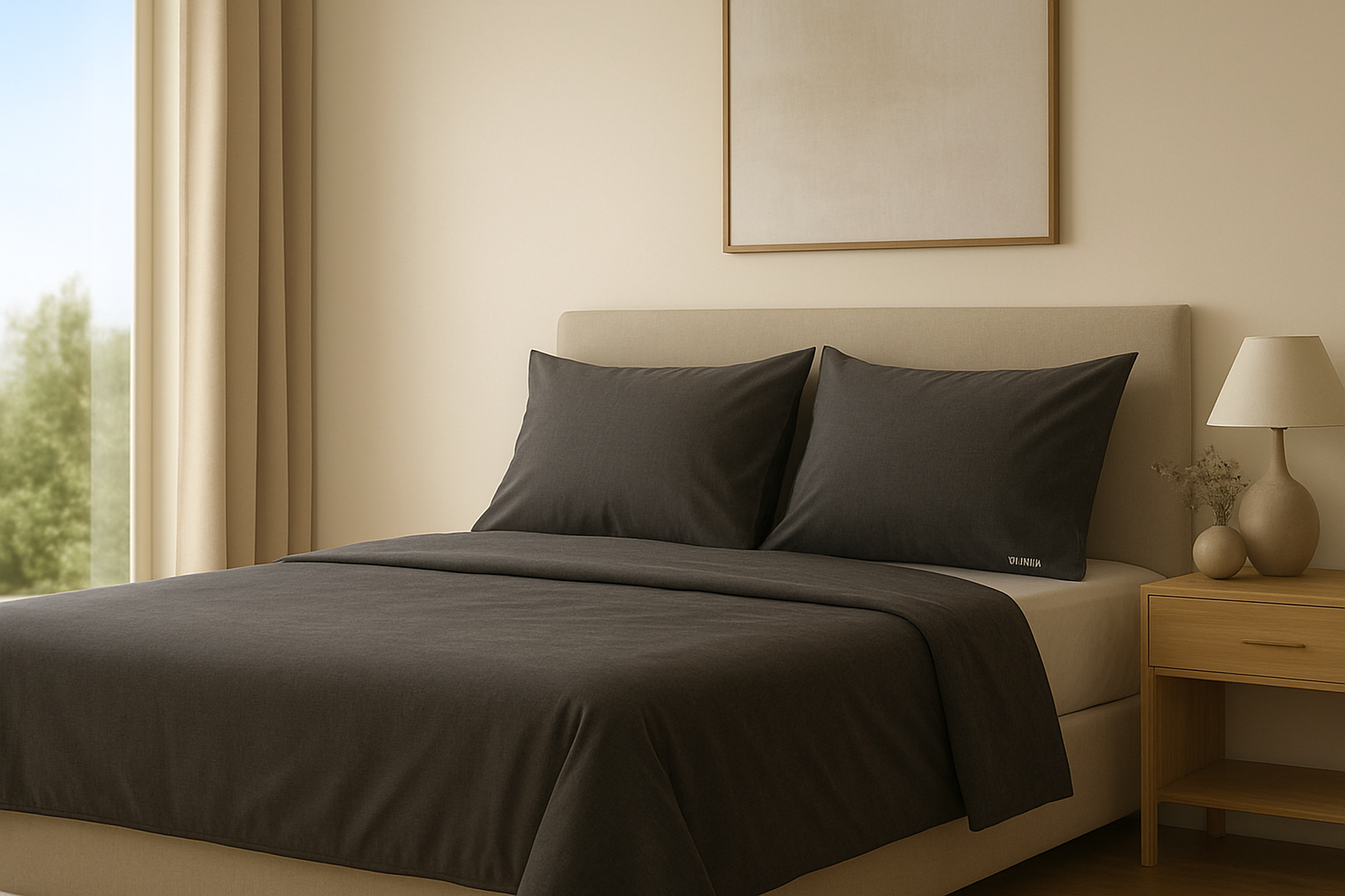 Acolchados y sabanas negras